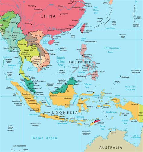 Map of Indonesia and Malaysia: Explore Southeast Asia