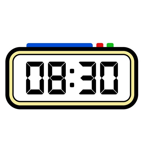 Digital Clock Time Show 8.30, Clock Show 24 hours, Time Illustration ...
