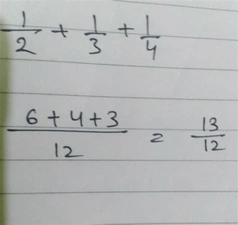 Find the LCM of 1/2,1/3,1/4. - Brainly.in