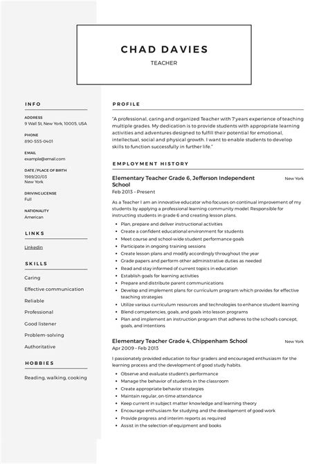 Teacher Resume & Writing Guide | + 12 Samples | PDF | 2019