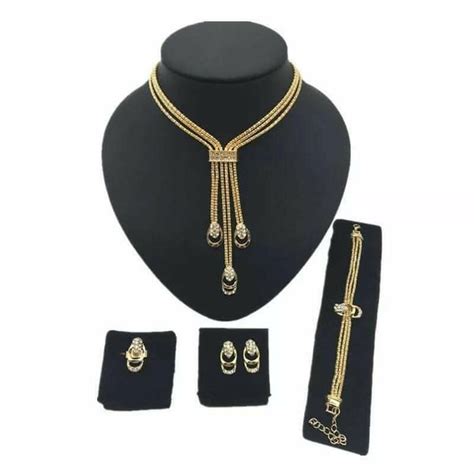 Pinapes AD Vintage Jewelry Set – Necklace, Earrings, Bracelet & Ring ...
