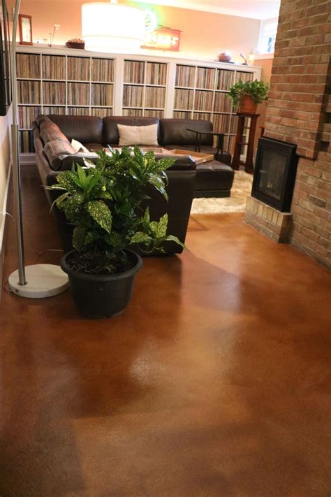Custom Interior Floors St Louis MO Colored Concrete Stain