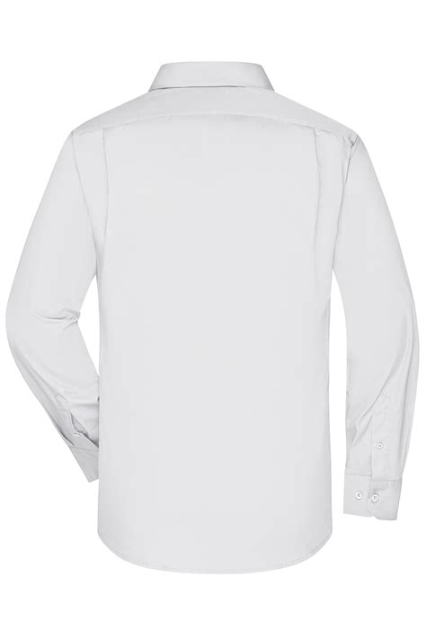Men Men's Business Shirt Longsleeve White-Promotextilien.de