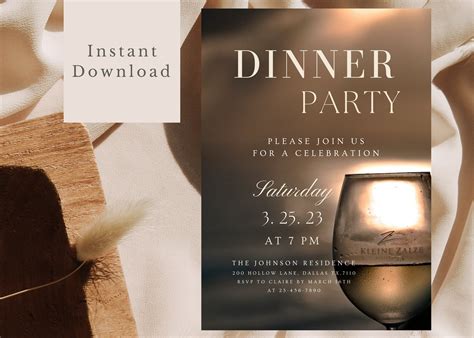 Image result for Examples of Dinner Invitations