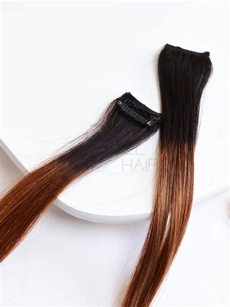 Chocolate Brown Streaks - Best Coloured Hair Extensions Brand in India