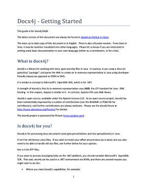 Docx4j Getting Started - Fill Online, Printable, Fillable, Blank ...