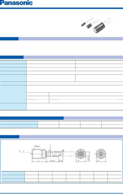 ECA-xxM Series, Type A Datasheet by Panasonic Electronic Components ...