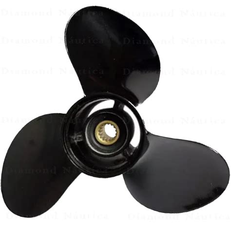 Hélice Para Motor de Popa Johnson/Evinrude 3 e 4 HP Passo 7 1/2 x 7 ...