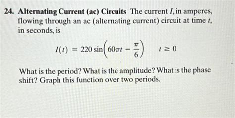 Alternating Current Against Time Graph 的图像结果
