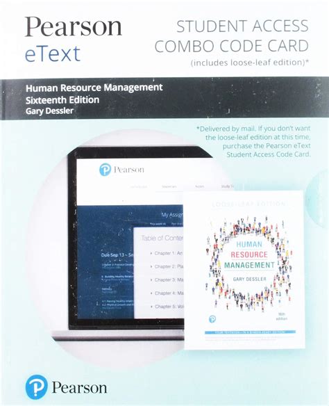 Buy Human Resource Management Pearson Etext Combo Access Card Book ...