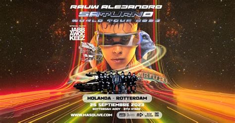 Rauw Alejandro Saturno World Tour 2023 | Ahoy, Rotterdam, Rotterdam ...