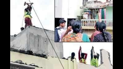 Tilted building: Criminal case against owner | Bengaluru News - Times ...