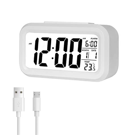 Buy Jsdoin Digital Alarm Clock, LED Alarm Clock with Temperature ...