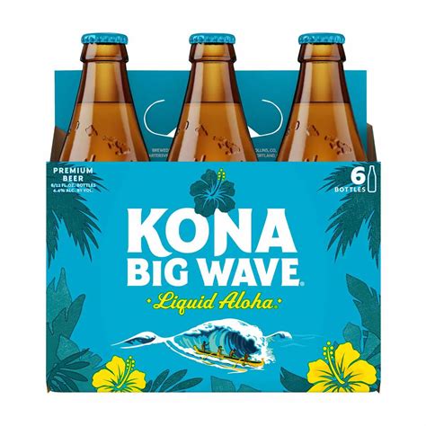Buy Kona Brewing Co. Big Wave Golden Ale Beer, 6 Pack Beer, 12 FL OZ ...