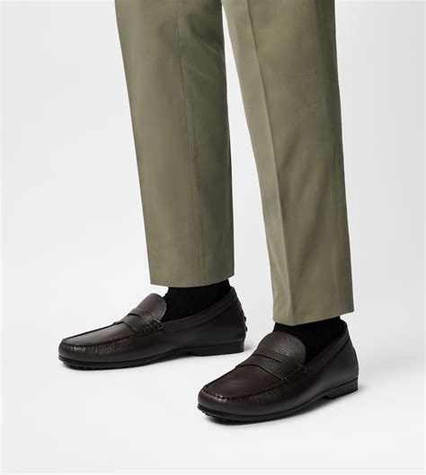 Man BROWN Loafers in Leather XXM31L00640S5N7CS800 | Tods