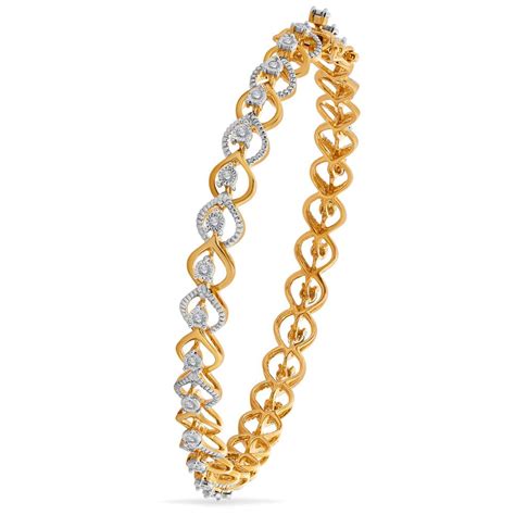 18 Karat Gold & Diamond Bangle | Diamond - Reliance Jewels