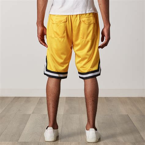 Mesh Basketball Shorts // Yellow + Black + White (2XL) - Seize & Desist ...