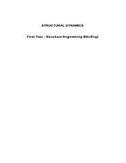 Structural Dynamics Course 的图像结果