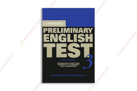 [Sách] CAMBRIDGE PRELIMINARY ENGLISH TEST 3 (PET 3): STUDENT'S BOOK ...