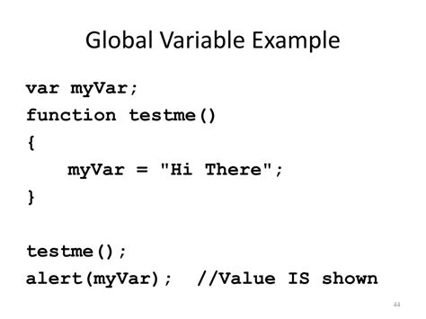 Image result for Global Variable in JavaScript Example