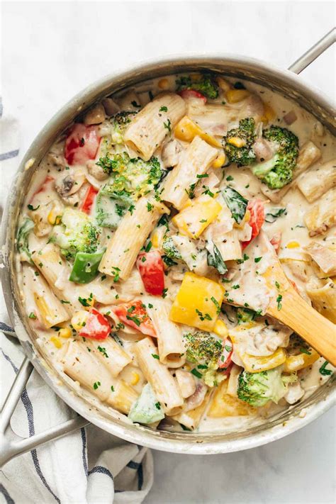 White Sauce Pasta with Vegetables - My Food Story