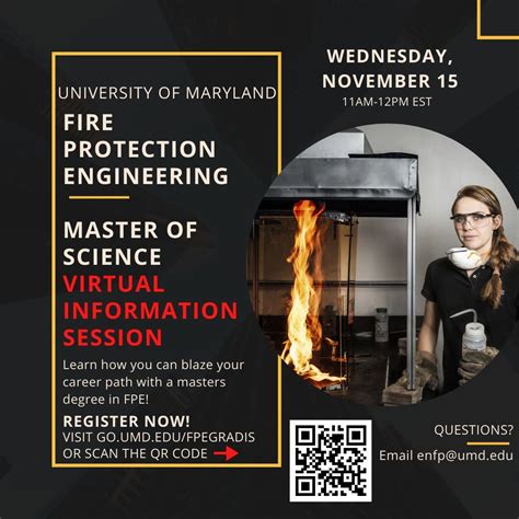 Interested in a Fire Protection Engineering Master's Degree? Join us ...