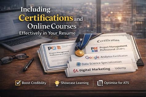 How to Showcase Certifications and Online Courses on Your Resume ...