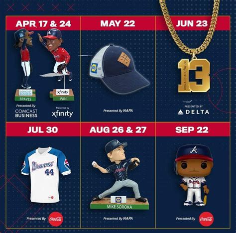 Braves Promotions Calendar - Printable Word Searches