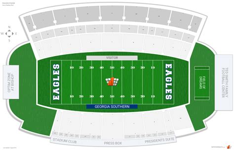 GA Tech Football Seating Chart 的图像结果