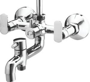 LYNN Tinni 3 In 1 Wall Mixer with L-bend and Flanch for bathroom wall ...
