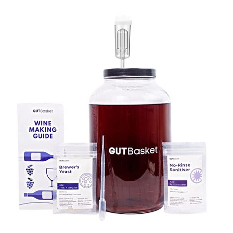 Buy GUTBasket Wine Making Kit - Makes 20L Wine - Complete Wine Kit with ...