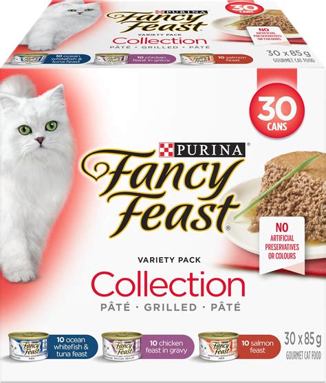 Fancy Feast Wet Cat Food, Collection Variety Pack 3 Flavours - 85 g Can ...