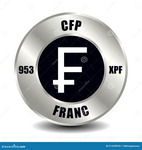 CFP franc XPF stock vector. Illustration of isolated - 211699978
