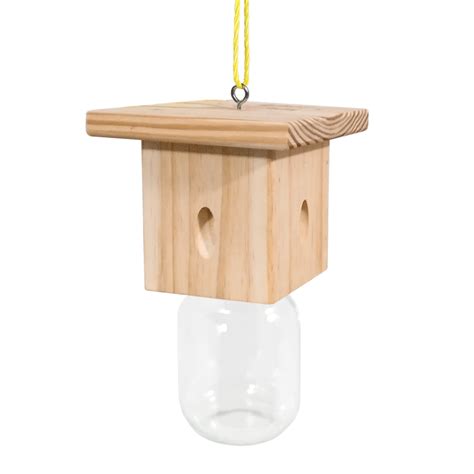 Best Bee Outdoor Trap 1 PSC Wood Carpenter Bee Trap for Outside ...