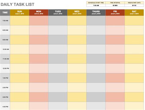 Excel Task Calendar 的图像结果