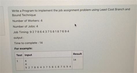 Image result for Job Assignment Problem Using Branch and Bound Gate