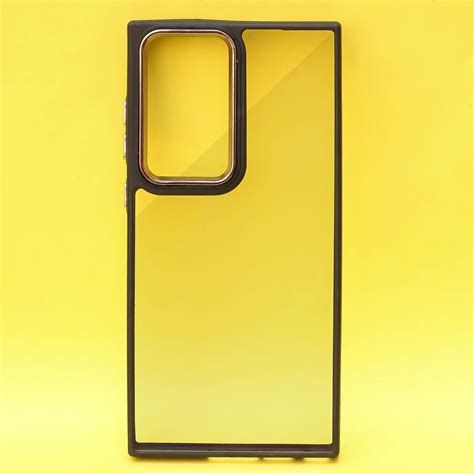 Black Metal Protection Transparent Case for Samsung S24 Ultra – The Hatke