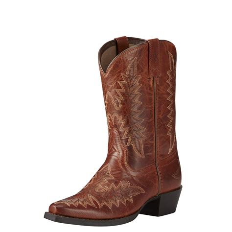 Buy Ariat Kids' Brooklyn Western Boot, Two Tone Tan, 3.5 M US Big Kid ...