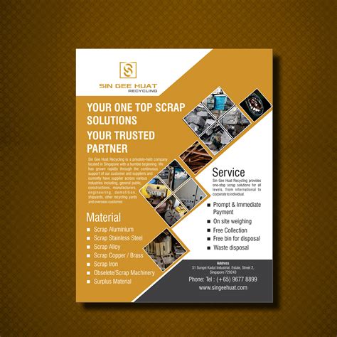 Professional, Playful, It Company Brochure Design for Sin Gee Huat Recycling by uk | Design ...