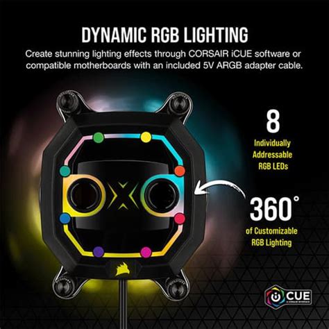 CORSAIR Hydro X Series XC5 RGB AMD Socket AM4 CPU Water Block