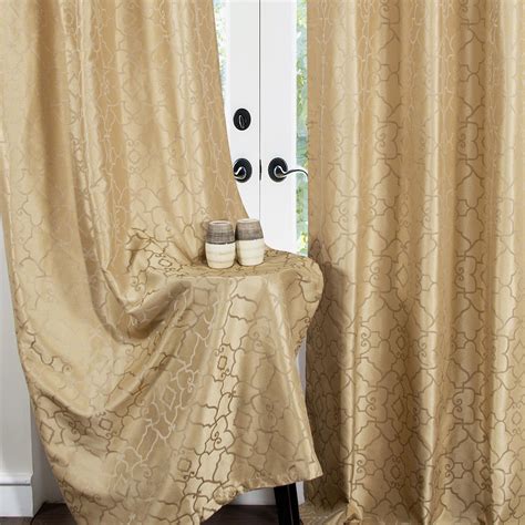 Buy DECO WINDOW Jacquard Beige Printed Door Curtains - 24x29cm - Set of ...