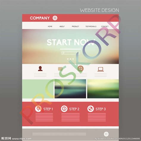 网站模板 网页设计设计图__英文模板_ web界面设计_设计图库_昵图网nipic.com
