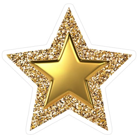 "Metal gold stars" Sticker for Sale by Rbnano | Gold star stickers ...