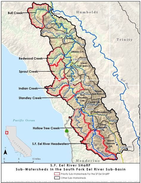 Eel River California Map at Leo Geils blog