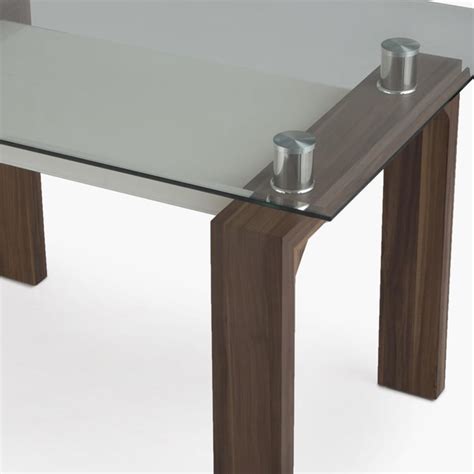 Buy Finn Glass Top 4-Seater Dining Table - Brown from Home Centre at ...