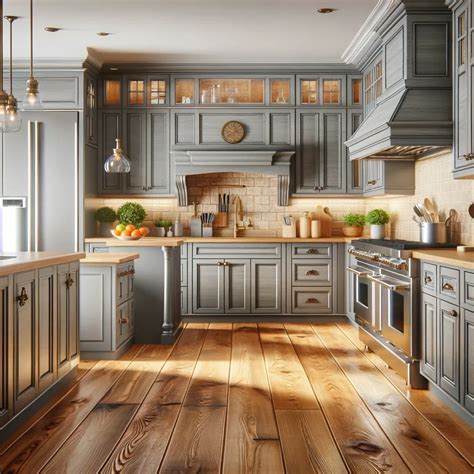 16 Flooring Options to Pair with Gray Kitchen Cabinets