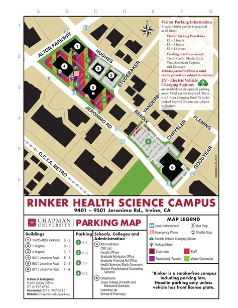 Chapman University Campus Map (2025-2024) - All Maps