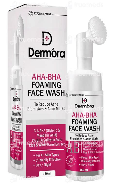 Dermora Aha Bha Foaming Face Wash 150 Ml - Uses, Side Effects, Dosage ...