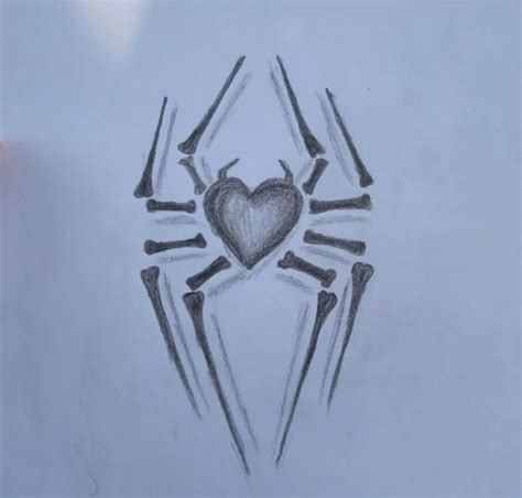 Spider heart🖤🥹 | Spider drawing, Cute doodles drawings, Notebook drawing