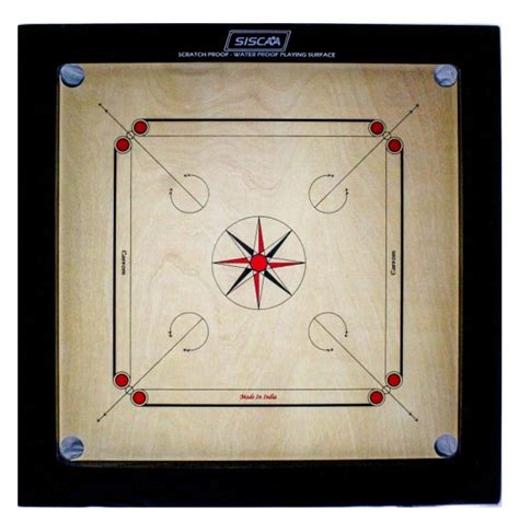 Buy Siscaa Winit 35 Inches 8Mm Waterproof Carrom Board With Coin ...
